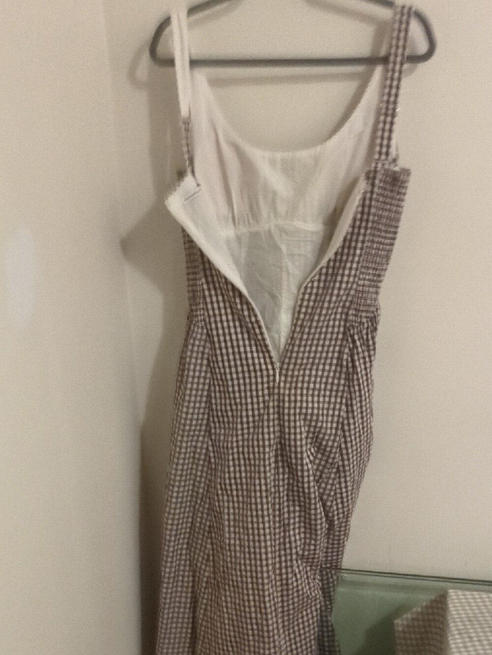 Abercrombie & Fitch Black and White Gingham Maxi Dress - Picture 2 of 4